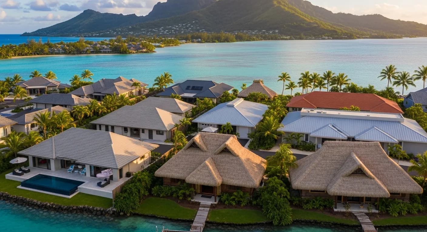 Réalisations toiture Tahiti - Portfolio projets Les Compagnons Polynésiens Polynésie française